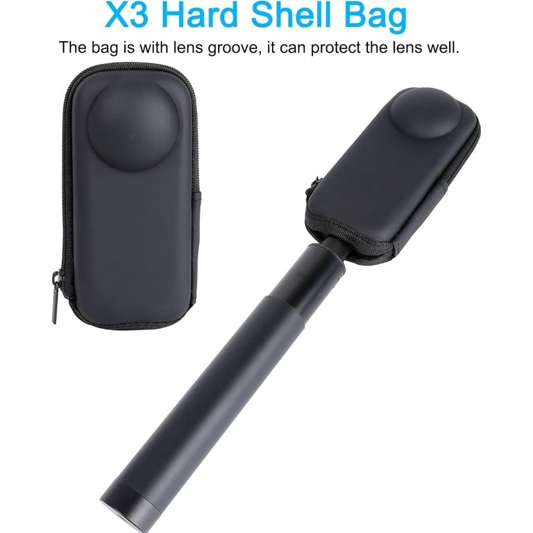 Accessories Kit For Insta360 X4 - Hard Case, Tripod, Silicone Case, Tempered Glass (2 Pack)