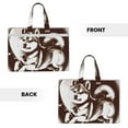thumbnail image 2 of Easygdp Vintage Husky Dog Canvas Document Bag File Bag Handle Business Briefcase Bag A4 File Organizer Organizer Handbag Briefcase, 2 of 8
