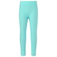thumbnail image 3 of iiniim Girls Active Leggings Athletic Pants Workout Running Yoga Sports Dancewear Footless Tights Age 3-14 Light Blue 9-10, 3 of 7