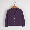 thumbnail image 2 of Krdevn Baby Kids Girls Cardigan Long Sleeve Kid Button Sweater Girl Crew Neck Cardigans Sweater,Fall Clothes,Size:5-6 Years, 2 of 3