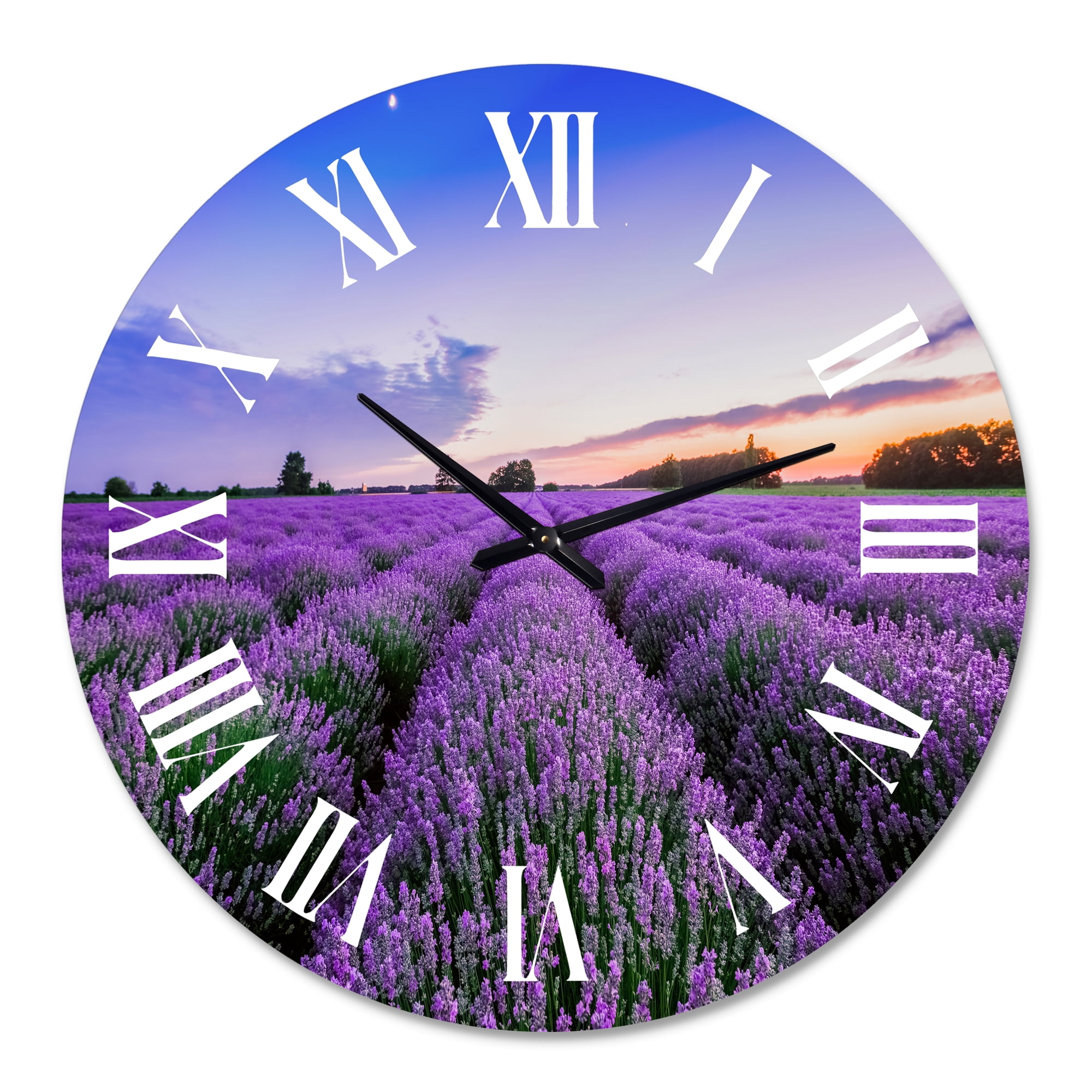 Designart 1 in Quartz Farmhouse Wall Clock
