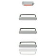 thumbnail image 2 of Replacement Hard Buttons (Power / Volume / Switch) Compatible For iPhone 6 / 6 Plus (Silver), 2 of 2