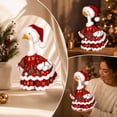thumbnail image 6 of Aurorax Christmas Goose Clothes for Cement Goose Porch Goose 23"/17",Porch Goose Outfit 19 inch,Red Holiday Porch Goose Clothing Accessories for Garden Lawn Yard, 6 of 6