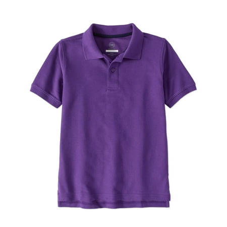 Wonder Nation School Uniform Short Sleeve Double Pique Polo (Little Boys & Big Boys)