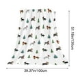 thumbnail image 2 of Tarmeek Christmas Throw Blanket, Flannel 39.3x51.1 Inch Cute Dogs Blanket, Ultra-Soft Cozy Winter Xmas Decor, Christmas Blanket for Couch Bed Living Room, Christmas Decorations Indoor, 2 of 6