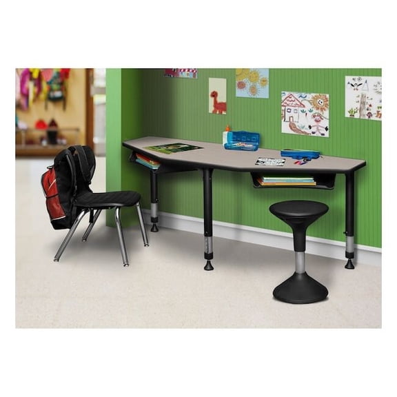 I-Promise 60" 2 Student Desk- Maple