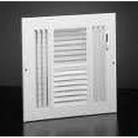 Hart & Cooley 68466 - 6X6 Ceiling/Sidewall Stamped Face Four Way Register