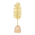 thumbnail image 2 of Estatuilla de hoja de planta, adorno de escritorio, fondo de madera, decorativo hecho a mano, Color dorado para , multifuncional 6 cm x 225 cm, 2 of 9