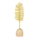 thumbnail image 2 of Escultura de hoja de metal, decoración de mesa, estatua de hoja, artesanía hecha a mano, color dorado 6 cm x 225 cm, 2 of 9