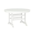 thumbnail image 2 of Emma + Oliver Indoor-Outdoor 48" Round Recycled HDPE Adirondack Dining Table for 4 in White, 2 of 8