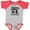 Baseball Heather and Red, variant on Inktastic Future HR Manager Boys or Girls Baby Bodysuit