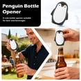 thumbnail image 2 of Beer Bottle Opener, Penguin Bottle Opener - Magnetic Cap Catcher, Automatic Push-Down Beer Opening Device - For Home Bar, Camping, Parties, 2 of 9