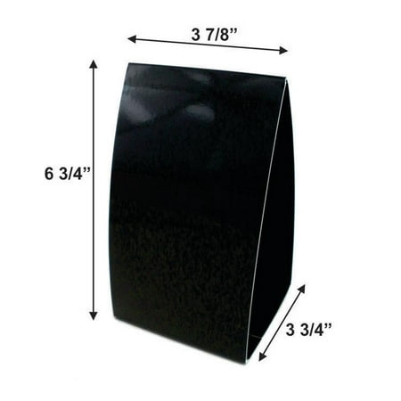 black tabletop tent cards package of 10 walmart com