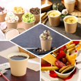 thumbnail image 5 of Efavormart 50 Pack | Blush/Rose Gold 10oz Eco-Friendly Paper Dessert Cups, Disposable Ice Cream Yogurt Bowls - 300 GSM, 5 of 11