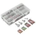 thumbnail image 4 of 480pcs U Shaped Reed Nut Clip Galvanized Professional Reed Nut with Crossed Pad Screws for Motorcycle Car, 4 of 14