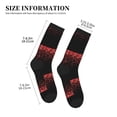 thumbnail image 3 of Bingfone Compression Socks for Women and Men Long Socks for Running Athletic Cycling Nurse- Red Glitter1, 3 of 7