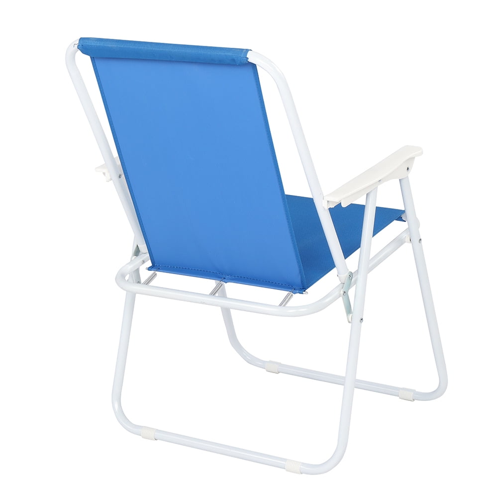 Canddidliike Oxford Cloth Iron Outdoor Folding Chair for Beach Camping - Blue Canddidliike Oxford Cloth Iron Outdoor Folding Chair for Beach Camping - Blue