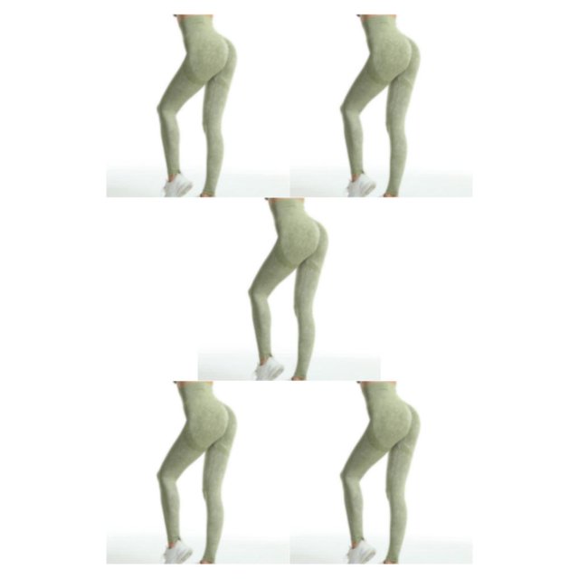 Qarigey Pantalones de yoga elásticos de cintura alta para correr y correr para mujer, pantalones deportivos hasta los tobillos para niñas, Type2 NO2