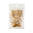 thumbnail image 5 of 3 Style Sew on Rhinestone Glass with Brass Prong Settings Garments Accessories Flat Round Rhinestone Montee Beads Crystal Golden 200pcs/bag, 5 of 5