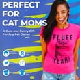 thumbnail image 6 of Womens Glowing Cat Glow In The Dark Cool Halloween T Shirt Funny Kitty Tee Womens Graphic Tees, 6 of 9