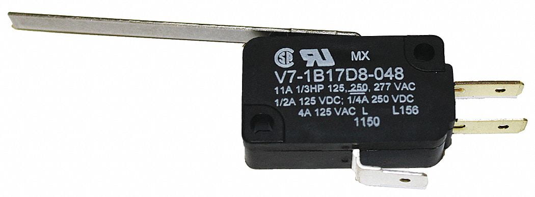 Honeywell Mini Snap Action Switch - SPDT, Roller Lever, 3A, 277V AC (V7 Series) - View #3