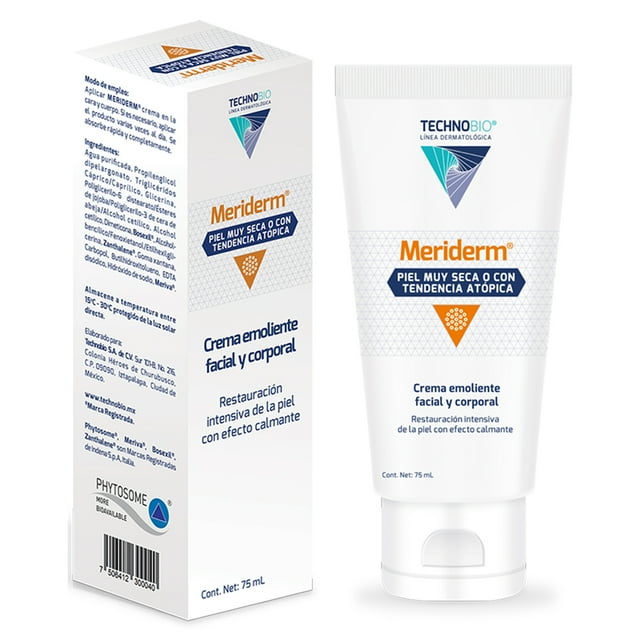 Crema Emoliente a base de Cúrcuma Technobio Meriderm