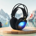 thumbnail image 4 of Wireless Bluetooth Gaming Headset with RGB Lights, Long Battery Life Noise Cancelling Microphone, Comfortable Over-Ear Headphones for PC PS5 Xbox Nintendo Switch, 4 of 4