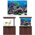 thumbnail image 4 of Póster de acuario, fondo de pecera de coral, decoración de lienzo, pegatinas de pasta de papel 3D, plantas marinas (61 x 30 cm) TUNC Sencillez, 4 of 5