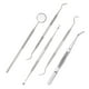 thumbnail image 2 of Fiudx Kit Dental, Dientes Herméticos, Pinzas, Acero Inoxidable Resistentes, Limpiador Preciso Sondas Dentales, Adultos y Niños, Recomendado Dentistas, Incluye Juego de 5 Piezas., 2 of 7