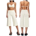 thumbnail image 2 of Womens 2 Piece Workout Sets Short Matching Lounge Sets Summer Clothes Going Out Gym Outfits,Gym Wear(White,S), 2 of 8