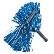 Metallic Blue Pom Poms (12Pc) - Party Favors - 12 Pieces