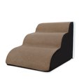 thumbnail image 2 of HEVIRGO Dog Climbing Ladder 2/3 Step Arc Design Sponge Non-slip Pet Ramp Stairs for Puppy,Camel Small 3 Layer, 2 of 10