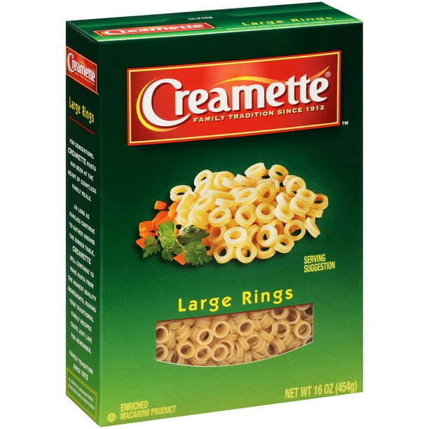 Creamette Pasta, Large Rings, 16 Oz