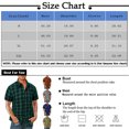 thumbnail image 3 of Designer Spring Summer Men's Casual Cotton Linen Striped Printing Short Sleeve Shirts Loose Shirts 2XL, 3 of 5