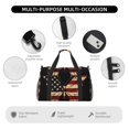 thumbnail image 4 of Easygdp Patriotic USA Butterfly Art Bolsa de Gimnasio, Bolsa de Viaje Duffel, Bolsa de Fin de Semana con Compartimentos, Bolsa de Mano para Noche, 4 of 7