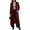 01 Red, variant on Fewfanhot Womens Fall Tops Maxi Cardigan Lightweight Long Sleeve Open Front Casual Cardigans Duster with Pockets