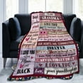 thumbnail image 2 of Grandma Gifts Blankets from Granddaughter Birthday Gifts for Grandma Christmas Thanksgiving Ideas Throw Blankets 50"x60", 2 of 6