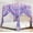 Purple-ombre, variant on Canopy Bed Curtains Full Sizes,Bed Canopy for Girls Royal Luxurious Cozy Bed Drapes Girls Room Decor(Ivory,Full)