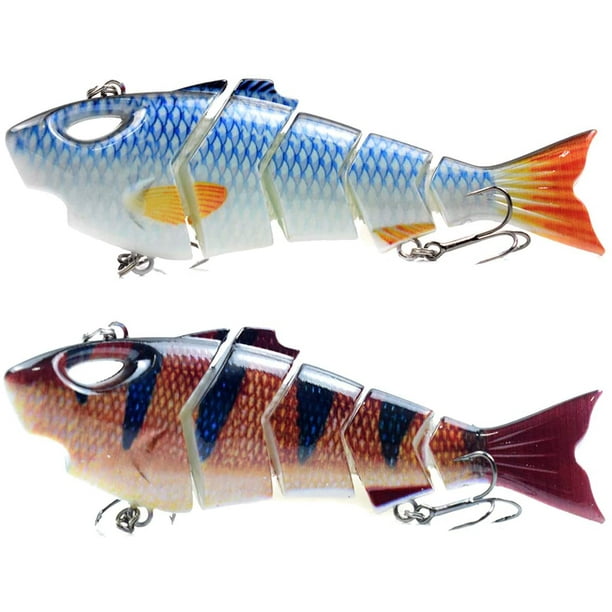Bass Fishing Lures Lifelike Multi Jointed Swimbaits Slow Sinking Gears Lure  Glide Bait Tackle Kits for Men 