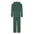 thumbnail image 3 of 2 Piece Tracksuits Sets for Women Loose Full Zip Long Sleeve Hoodies and Jogging Pants Loungewear Outfits New Fall Sets for Women Pants and Tops Green XXL, 3 of 5