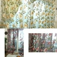 thumbnail image 5 of kkbbma under $5 2Pcs Sheer Curtain Panel, Leaves Sheer Curtain Window, Voile Drape Valance 1 Panel, 100x200cm Fabric Curtain, Rod Pocket Sheer Curtains, Modern Window Treatment Decor, 5 of 5