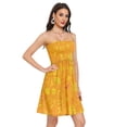 thumbnail image 2 of Dailycode Summer Dresses for Women Strapless Casual Beach Cover Ups Leaves Watermelon Starfish Tube Top Sundress, 2 of 8