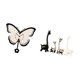 thumbnail image 5 of Reloj De Pared De Mariposa Acrílica Y Figura De Jirafa De Cerámica, Centro De Mesa Decorativo Para Oficina, Comedor, Habitación Infantil, Decoración De Granja Y Dormitorio., 5 of 8