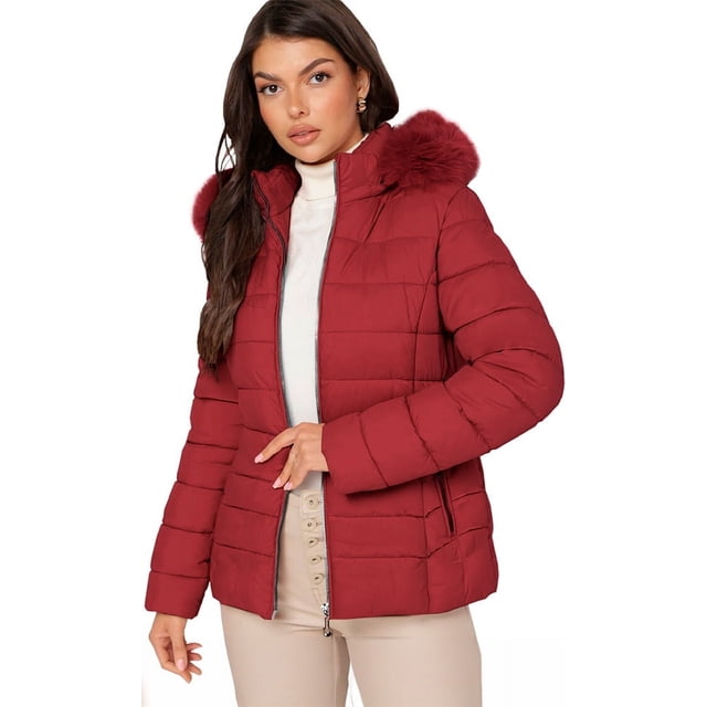 Chamarra para Mujer Shendy Vendy con Forro Interno Gorro de Peluche Suave