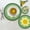 Green, variant on Round Silicone Table Placemats, Non-Slip Washable Dining Mats, Heat Resistant Table Protector for Indoor Outdoor Dining, Green
