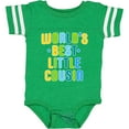 thumbnail image 3 of Inktastic Worlds Best Little Cousin Boys Baby Bodysuit, 3 of 5