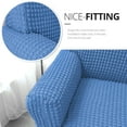 thumbnail image 4 of NICEEC Armchair Slipcover Blue Armchair Covers 1 Piece Easy Fitted Sofa Couch Cover Universal High Stretchable Durable Furniture Protector with Skirt Country Style (1 Seater Classic Blue), 4 of 6