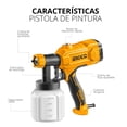 thumbnail image 2 of Pistola Eléctrica Para Pintar Portátil Pulverizador Pintura Ingco USPG3508, 2 of 6