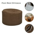 thumbnail image 1 of Outdoor Soft Ottoman Or Footstool Bean Bag Ottoman  Small  Pouf Cover with Filler Foot Rest, Boho Cotton Linen Bean Bag Chair for Living Room, Bedrooms, Home Decor 13.77X7.87 Inch, 1 of 8