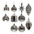 thumbnail image 2 of Juego de 10 bolas navideñas Soledad decorativas azul, 2 of 10